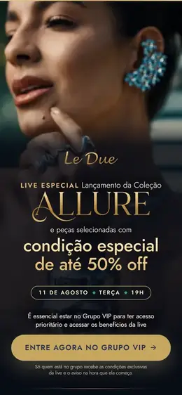A mesma entrega para a Le Due, aberta no celular